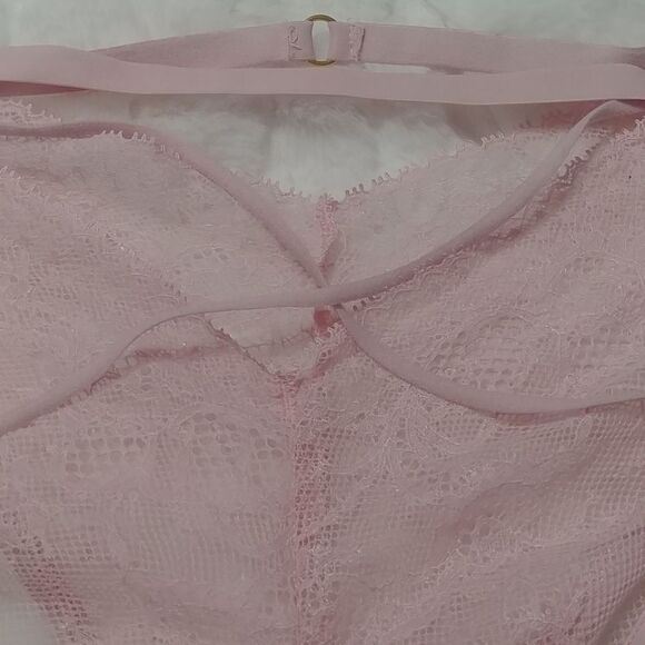 NWOT XL Vintage Victoria's Secret Very Sexy Cheeky Pink/Red Strappy Detail - Picture 4 of 17